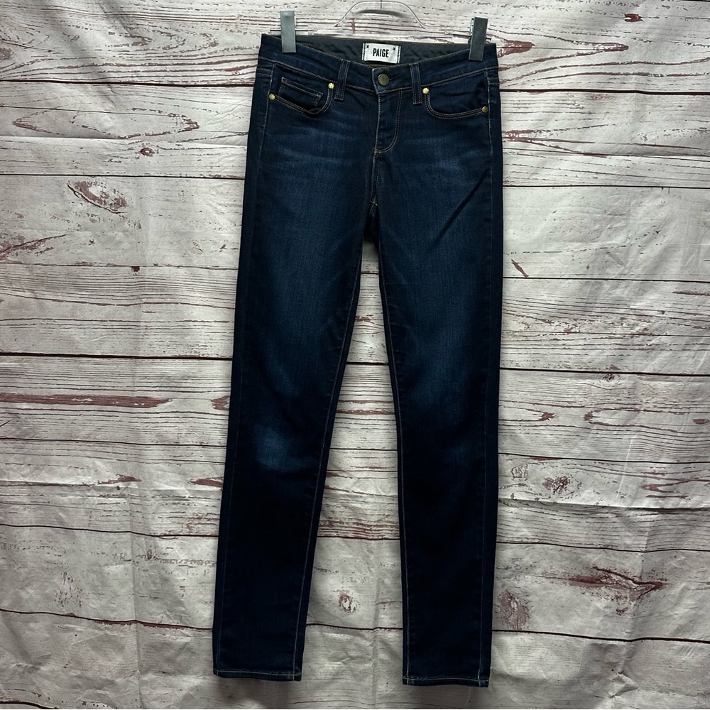 PAIGE Skyline Skinny Blue Mid Rise Jeans 26